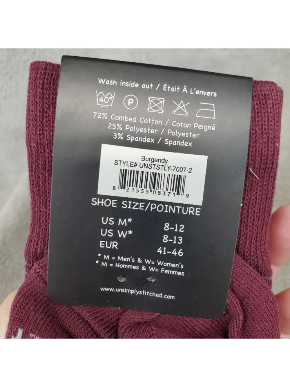 Unsimply Stitched Socks Mens One Size Three Pack of Crew Socks *NWT*